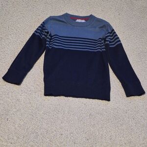 Boys Faze 1 Blue Striped Crew Neck Sweater Size 4T